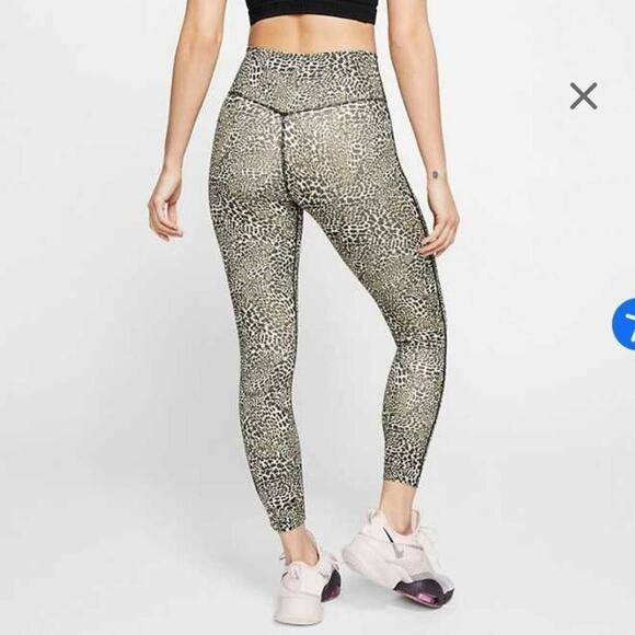 Nike One Leopard‎ Print 7/8 Tights XXL NEW!!! - Picture 4 of 10